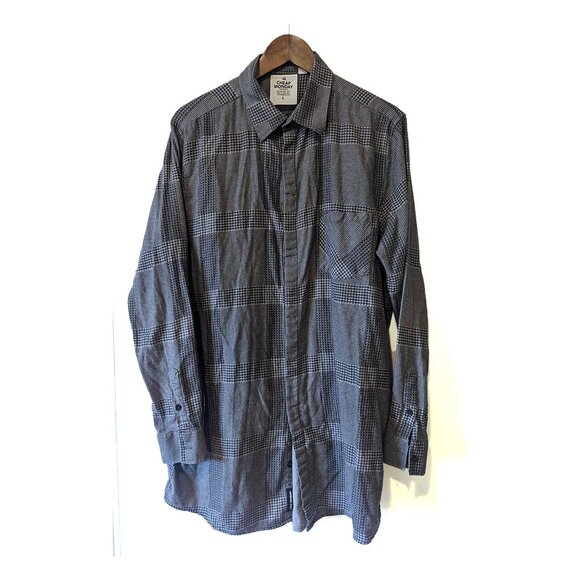 CHEAP MONDAY - Long check shirt - Sz L - Picture 1 of 6